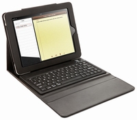 iPad 1, 2 en 3 Lederen hoes incl. Bluetooth Keyboard